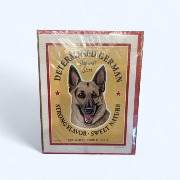 Retro Pets German Shepherd Blank Greeting Card - Picture 1 of 8